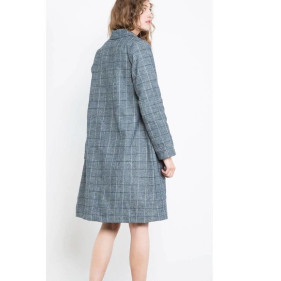 Prairie Underground Index Trench Plaid Coat Jacket - Picture 3 of 12
